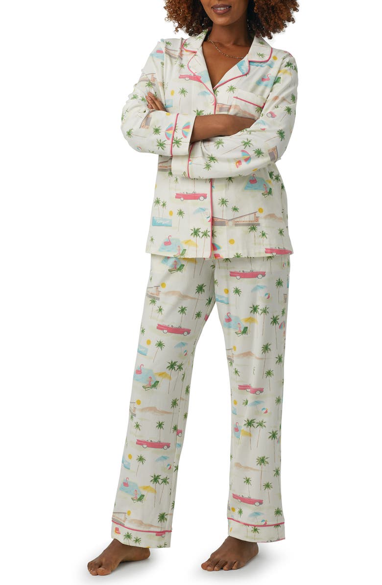 BedHead Pajamas Print Stretch Organic Cotton Jersey Pajamas, Alternate, color,