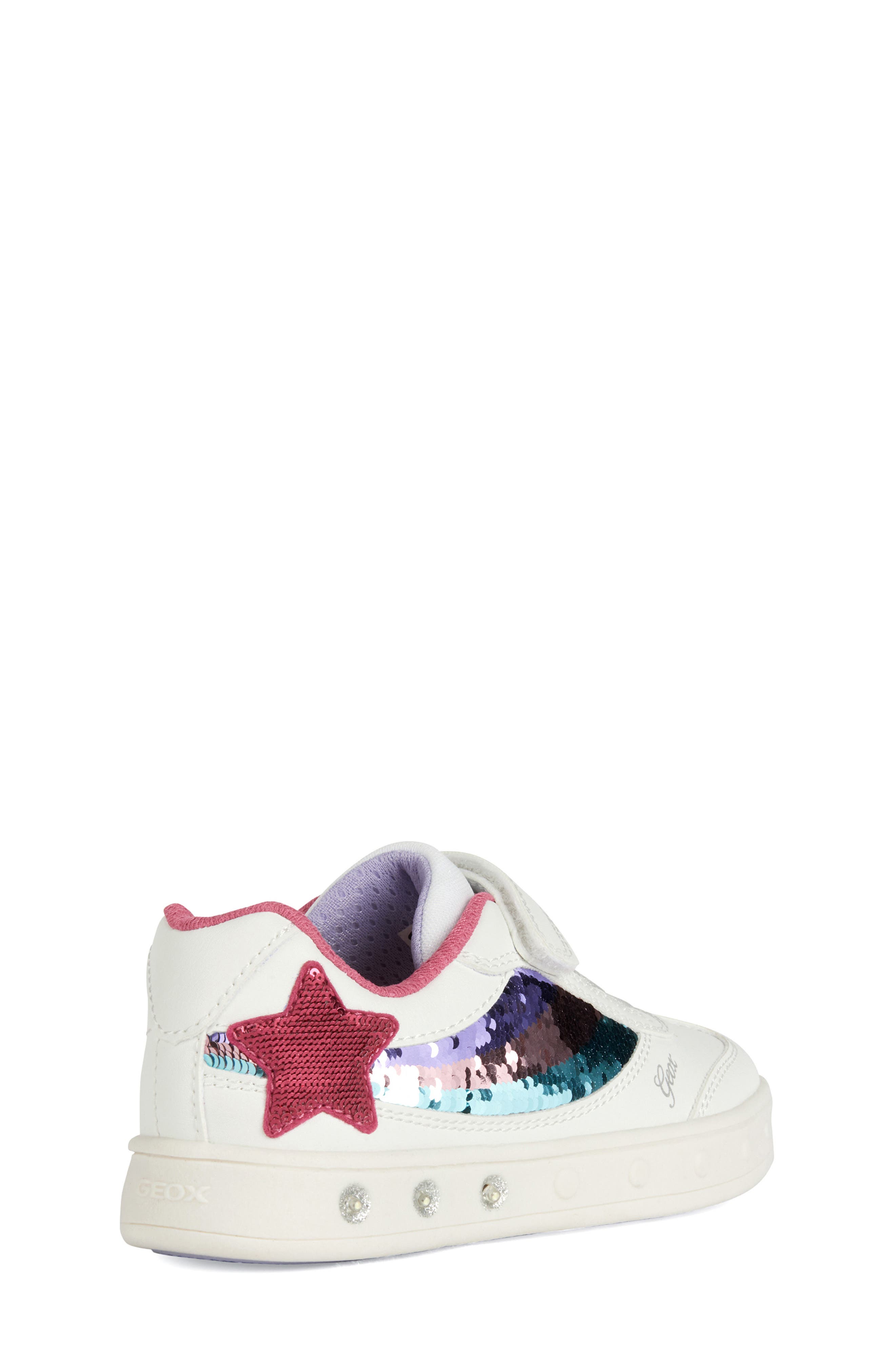 Geox Kids' Skylin Light-Up Sneaker, Alternate, color, 