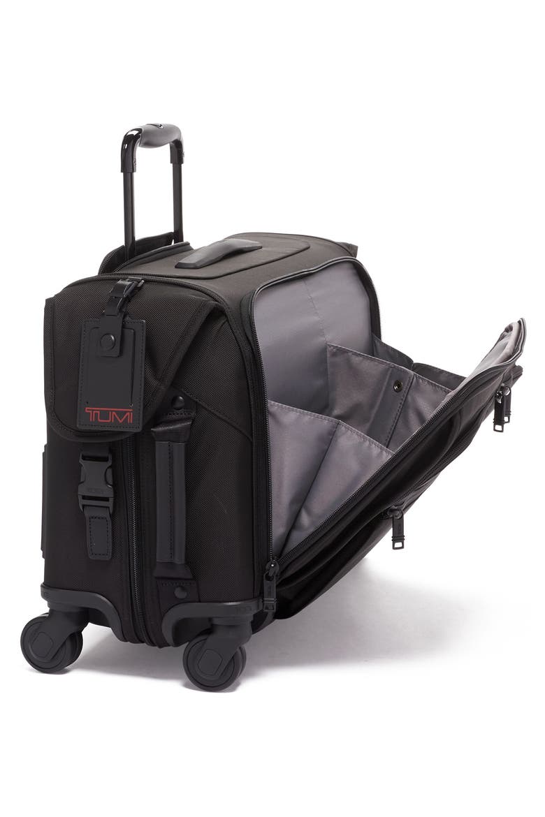 Alpha 3 Wheeled 22-Inch Carry-On Garment Bag, Alternate, color, BLACK
