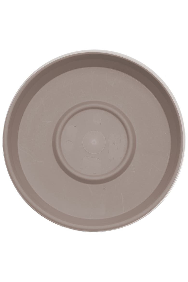 Terra 13 Inch Resin Saucer, Pebble Stone Beige, Alternate, color, Beige