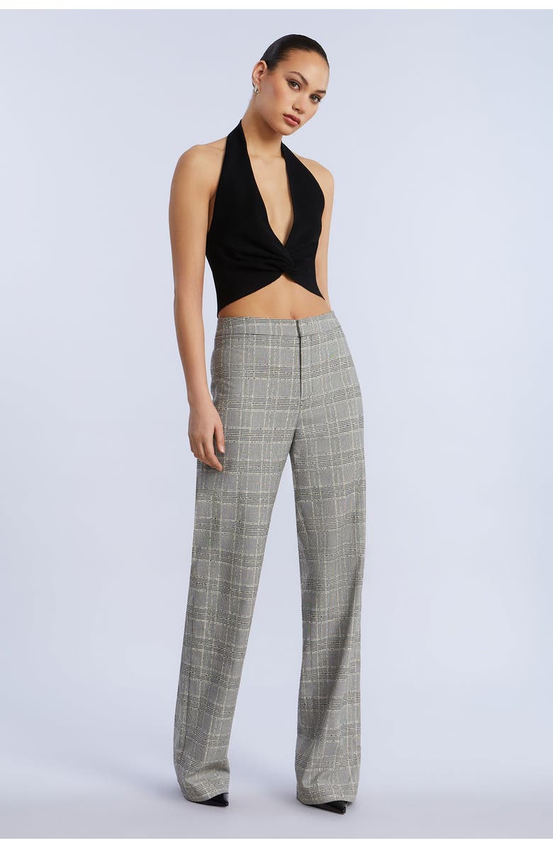 BCBGMAXAZRIA Halter Sweater Top, Alternate, color, Black