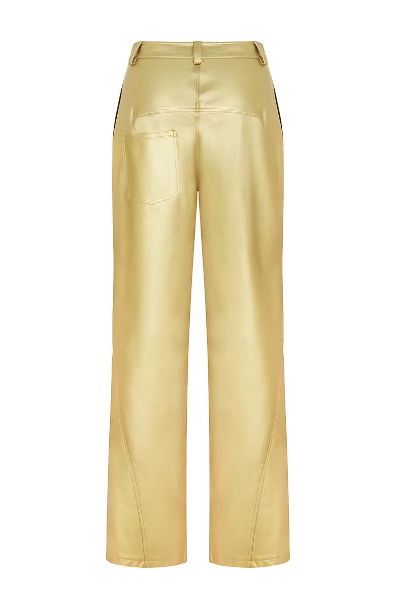 Nocturne High Waist Faux Leather Pants, Alternate, color, 