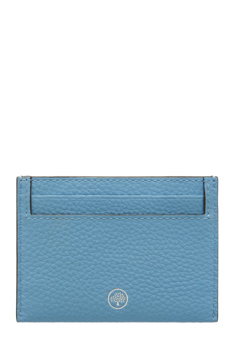 Leather Card Case, Main, color, Pale Slate