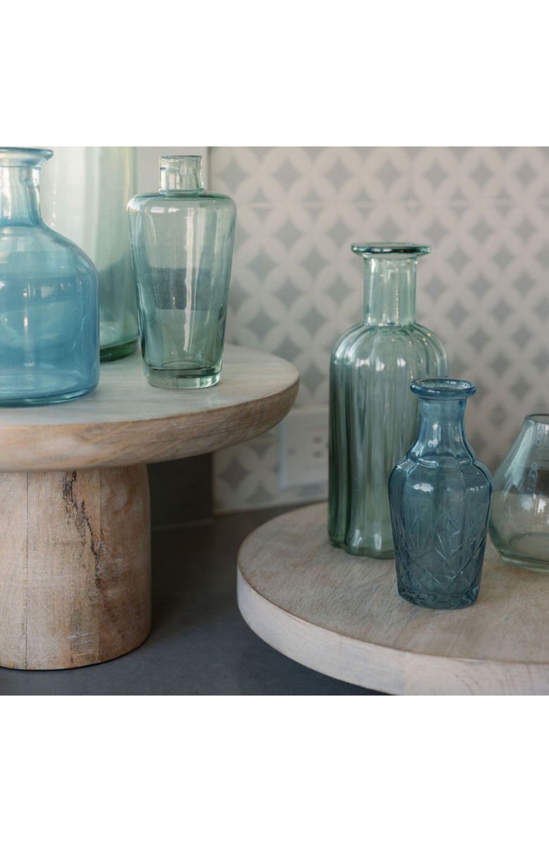 CG Hunter Assorted Blue and Green Glass Bud Vases, Alternate, color, Blue And Green