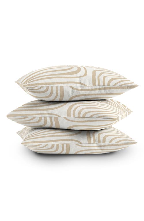 Deny Designs Iveta Coeur Neutral Throw Pillow In White