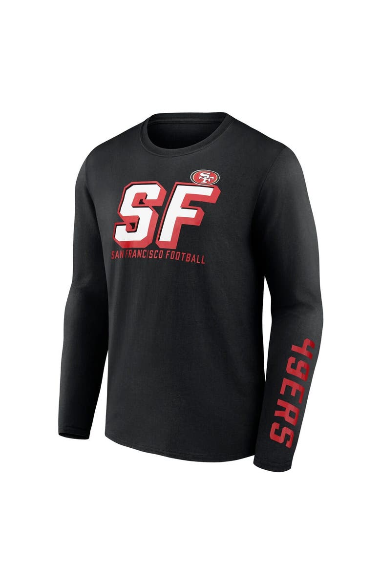 FANATICS Men's Fanatics  Black San Francisco 49ers Long Sleeve T-Shirt, Alternate, color, 