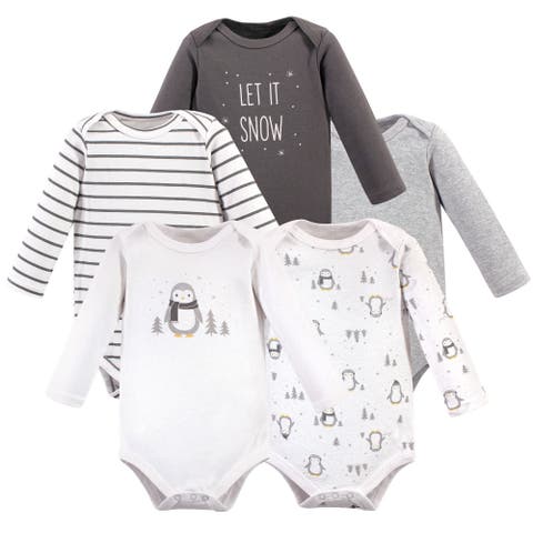 Cotton Long-Sleeve Bodysuits 5-Pack (Baby)