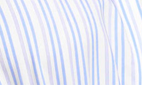 Ramy Brook Diana Stripe Embroidery Detail Sleeveless Minidress