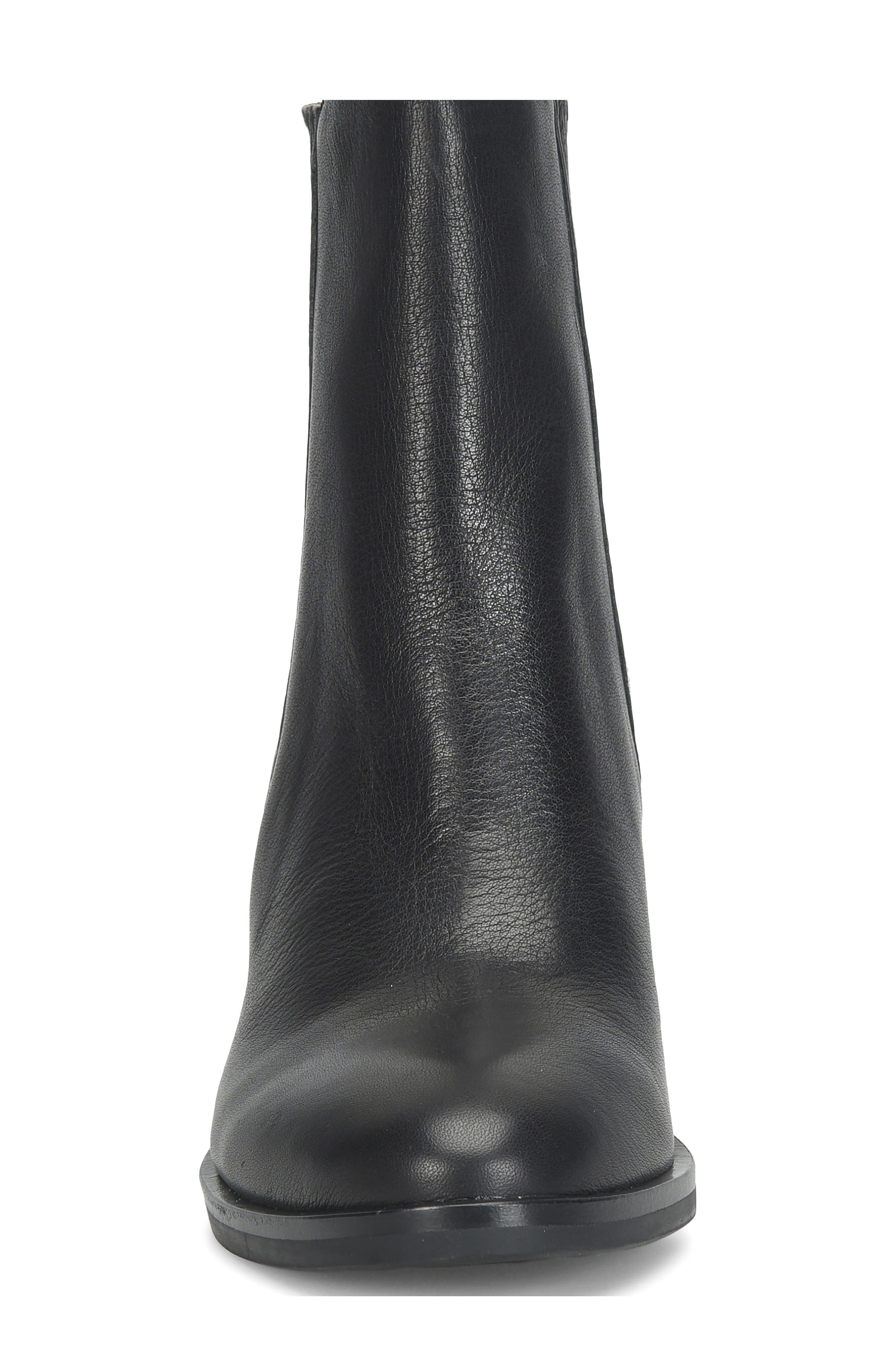 Shaila Leather Chelsea Boot, Alternate, color, BLACK LEATHER