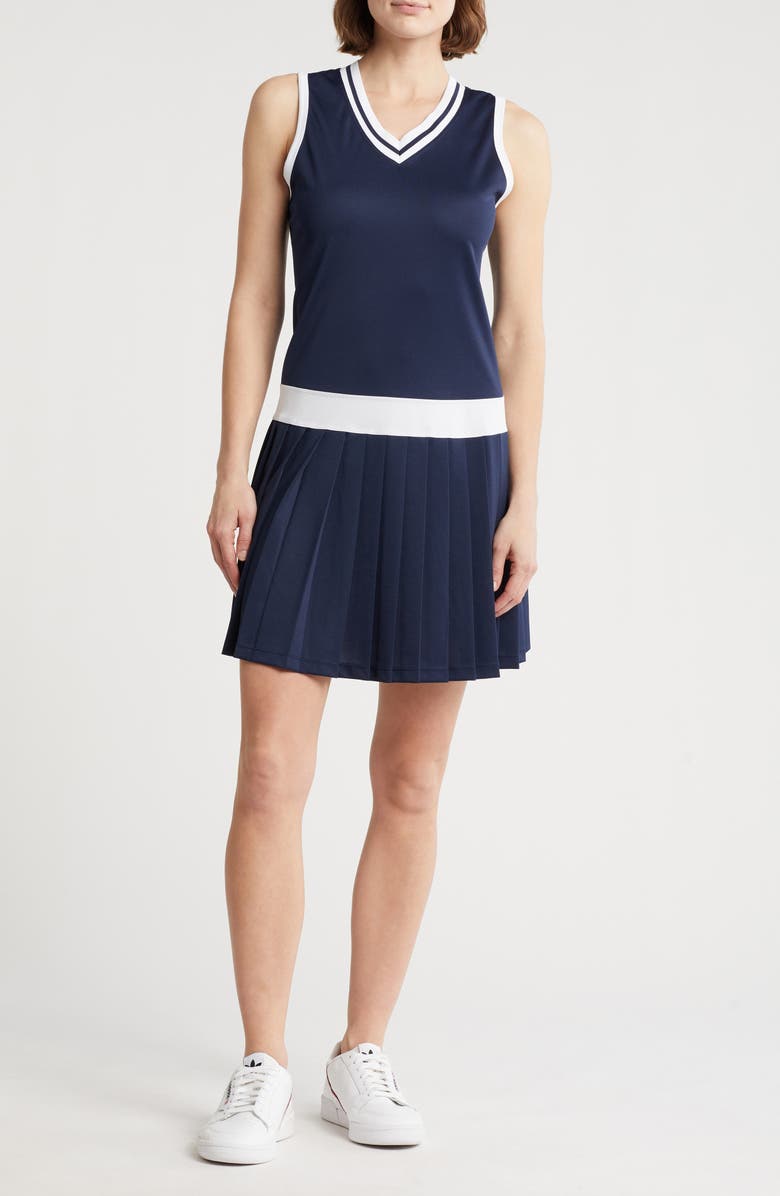 Nanette Lepore Play Championship Sleeveless Dress, Main, color, 