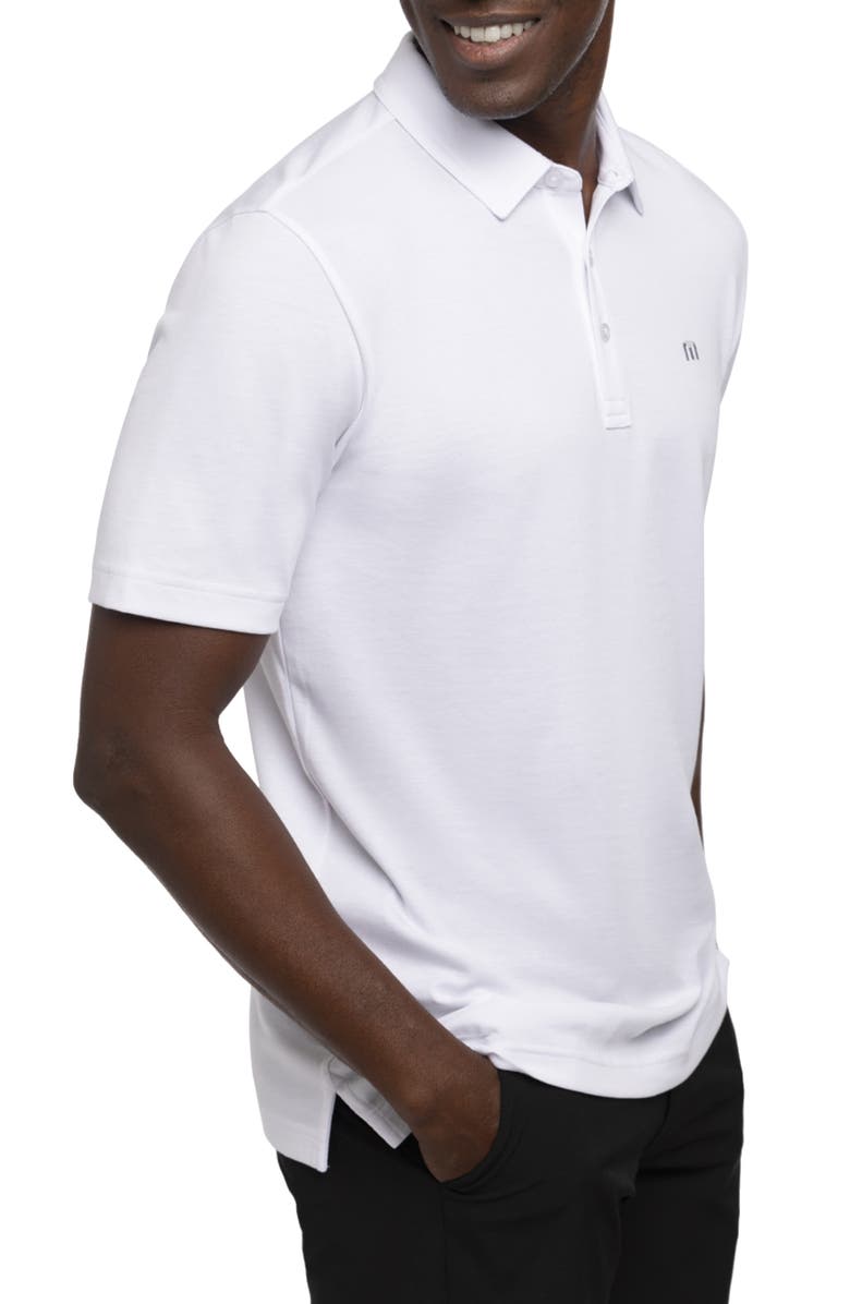 TravisMathew Tour Guide Embroidered Logo Polo, Alternate, color, White