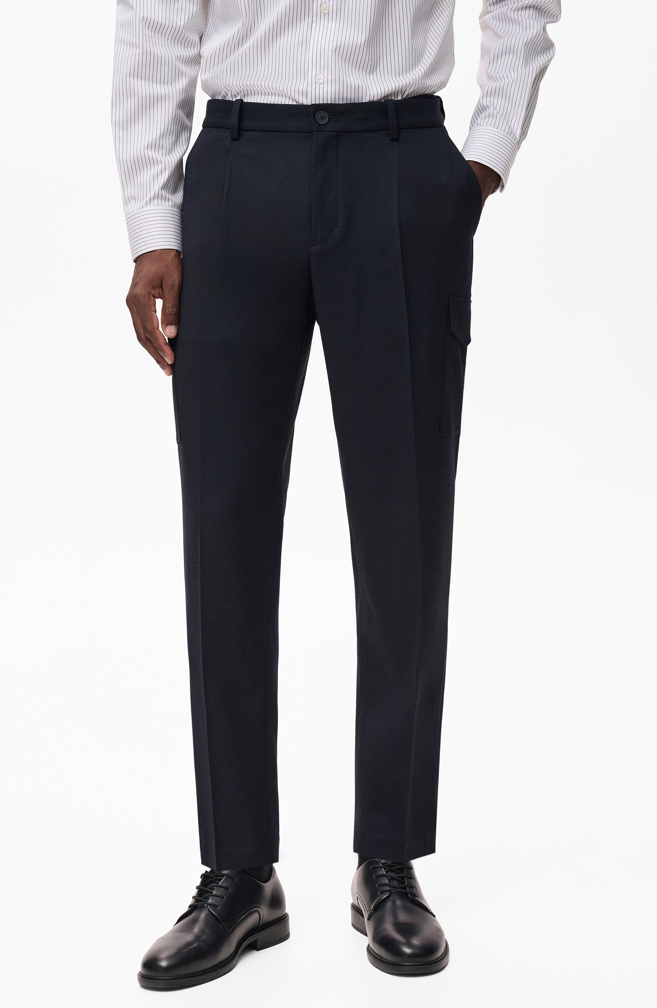 Slim Fit Thermolite Pleated Cargo Pants - image 3