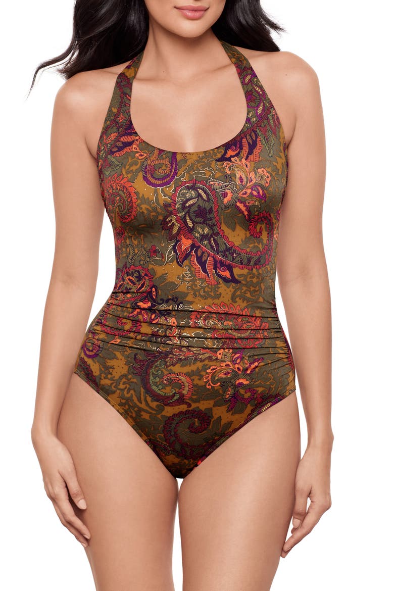 Perissa Utopia One-Piece Swimsuit, Main, color, MULTI