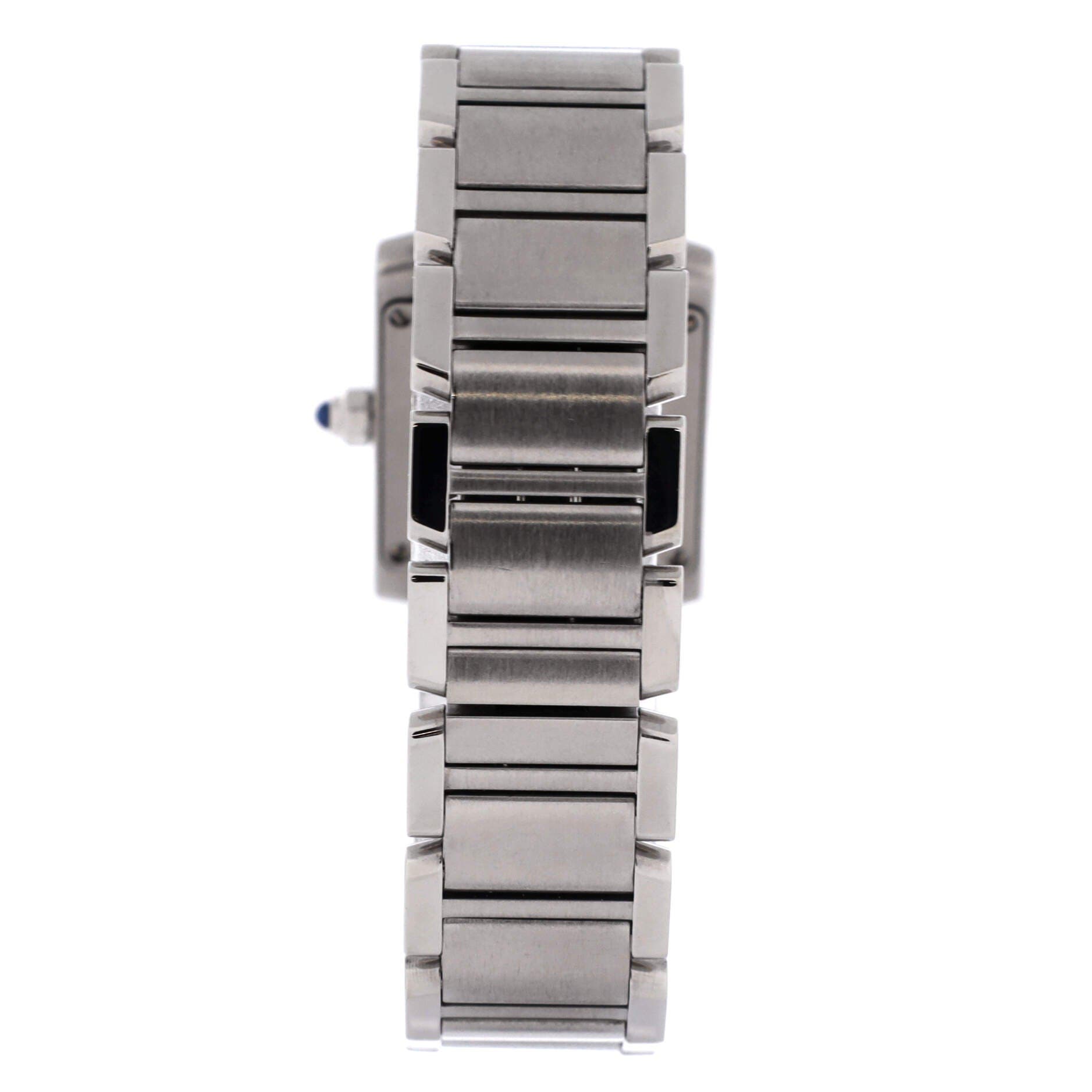 Tank Francaise Quartz Watch Stainless Steel 20, Alternate, color, Metallic Silver