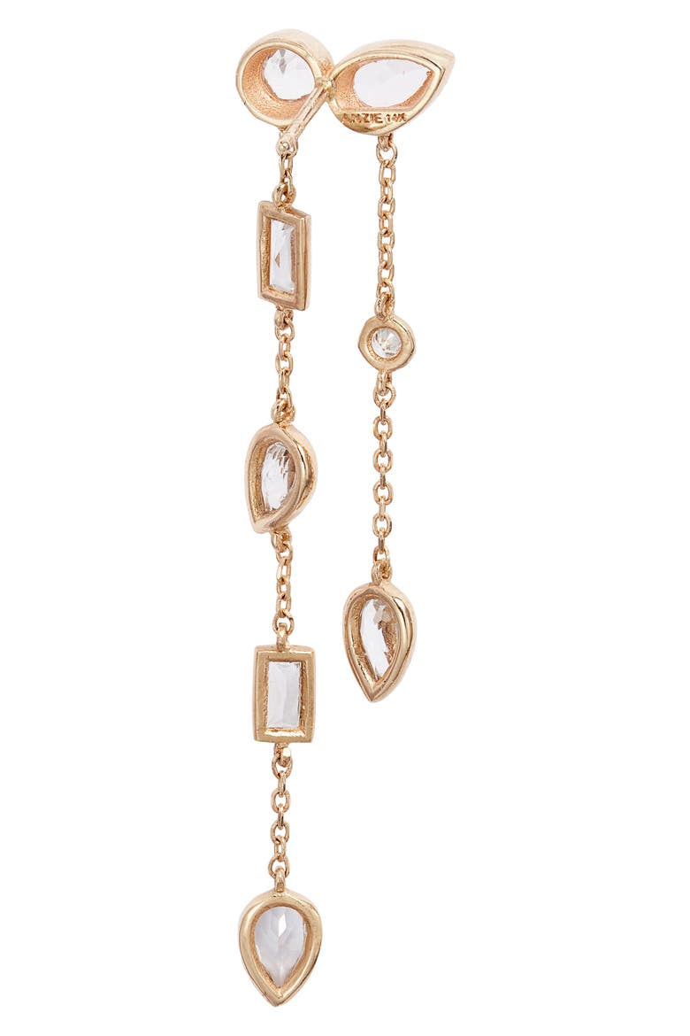 Cléo Eliana Double Chain Drop Earrings, Alternate, color, GOLD