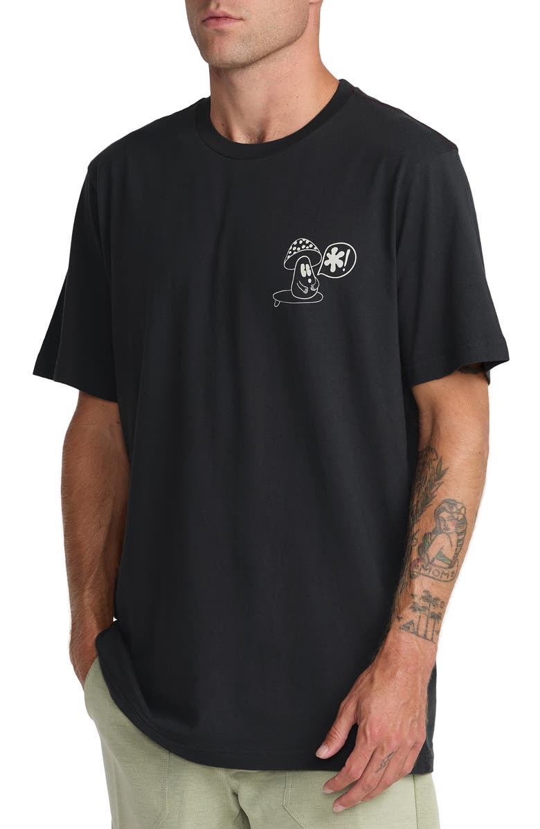 RVCA Bryce Bloom Graphic T-Shirt, Alternate, color, Pirate Black