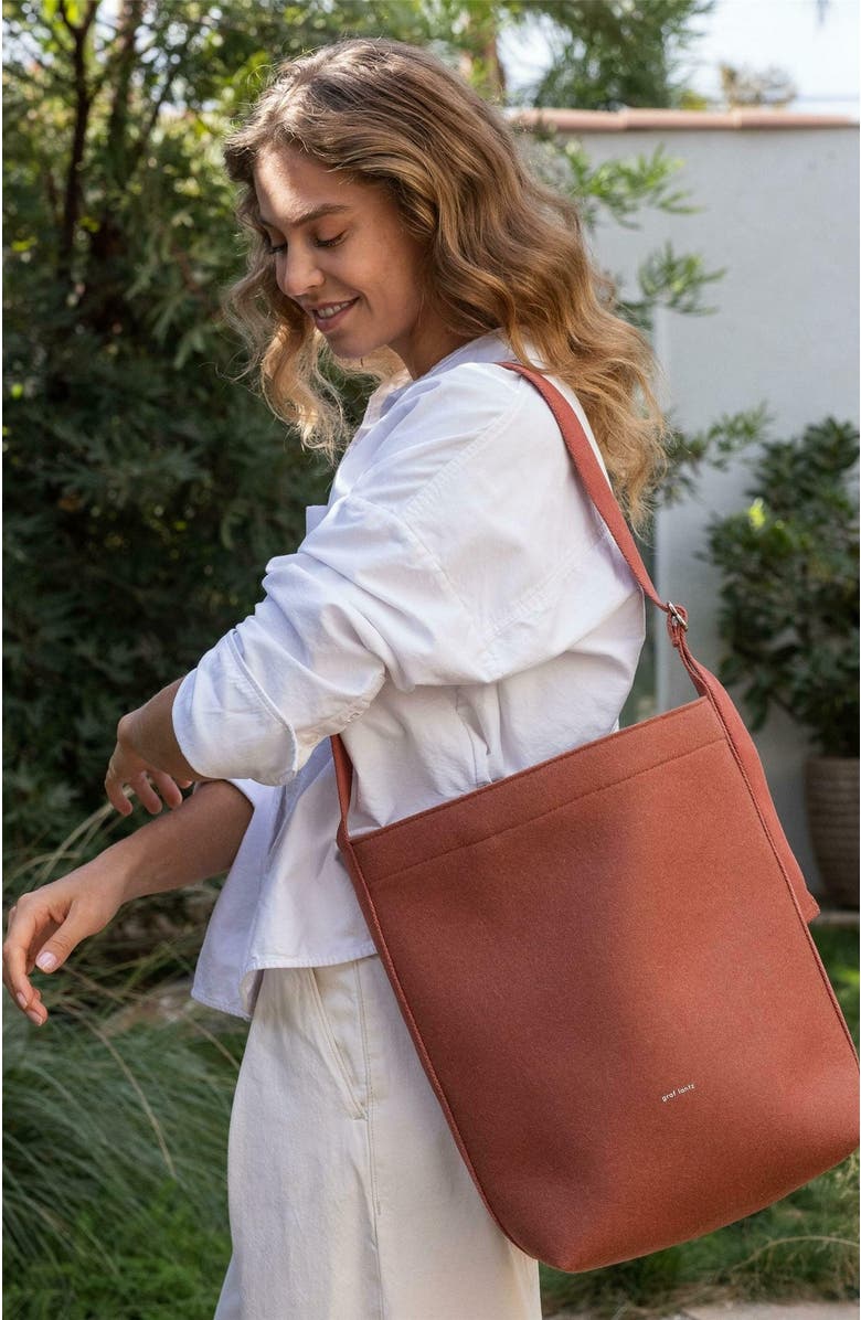 Graf Lantz Campus Merino Wool Tote, Alternate, color, Terracotta