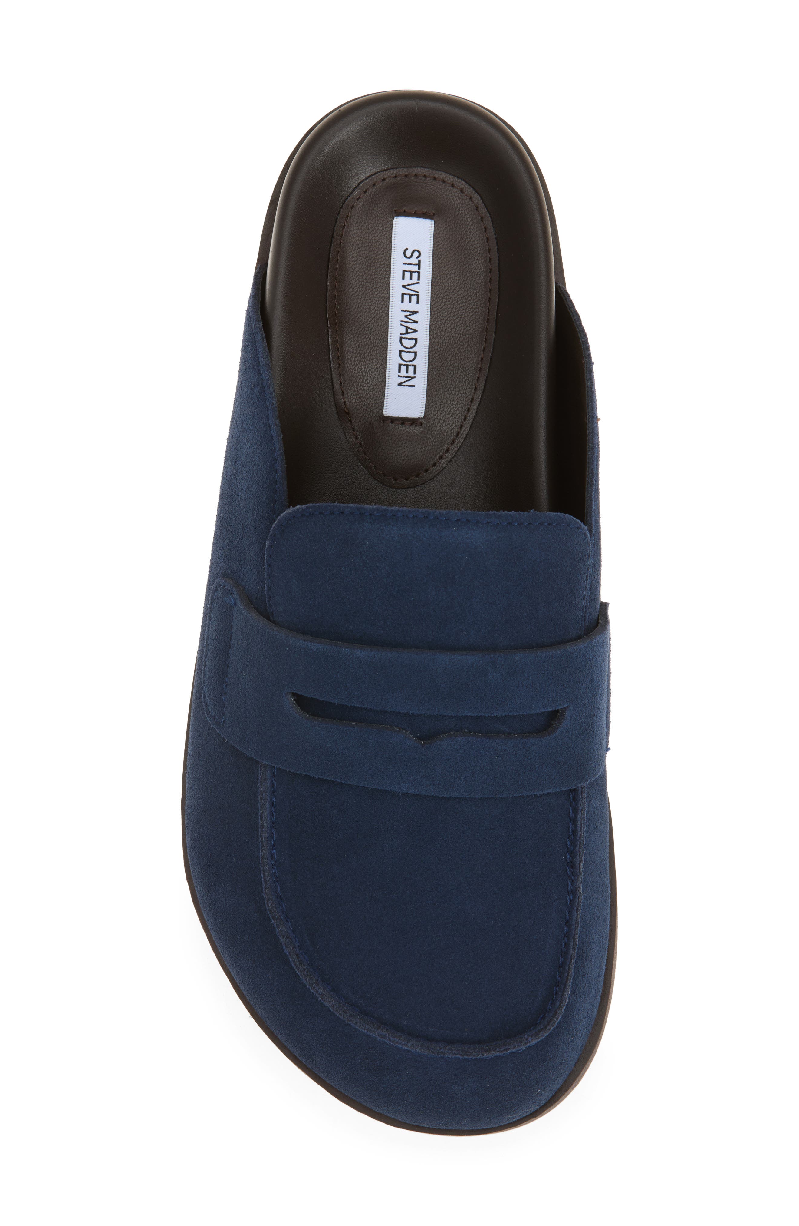 Steve Madden Toryn Loafer Mule, Alternate, color, Navy Suede