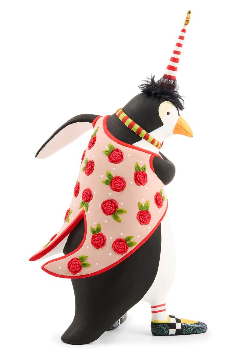 Patience Brewster Thaddeus Penguin Ornament, Alternate, color, BLACK