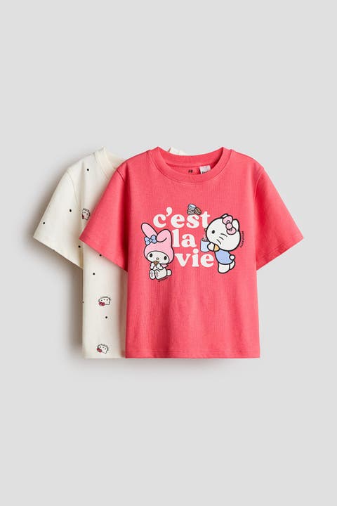 2-pack Printed T-shirts