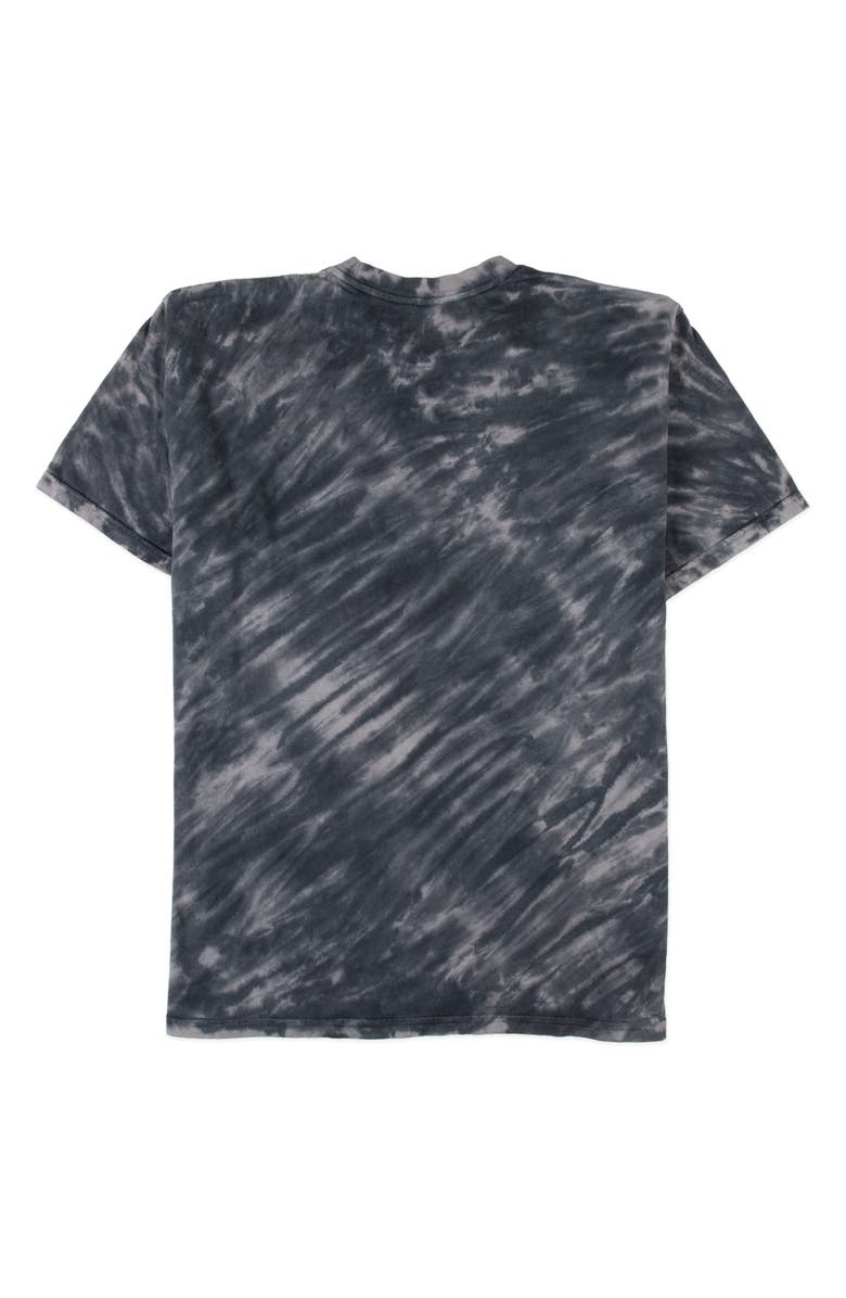 Lost Back Draft Hand Tie Dyed Graphic T-Shirt, Alternate, color, Black