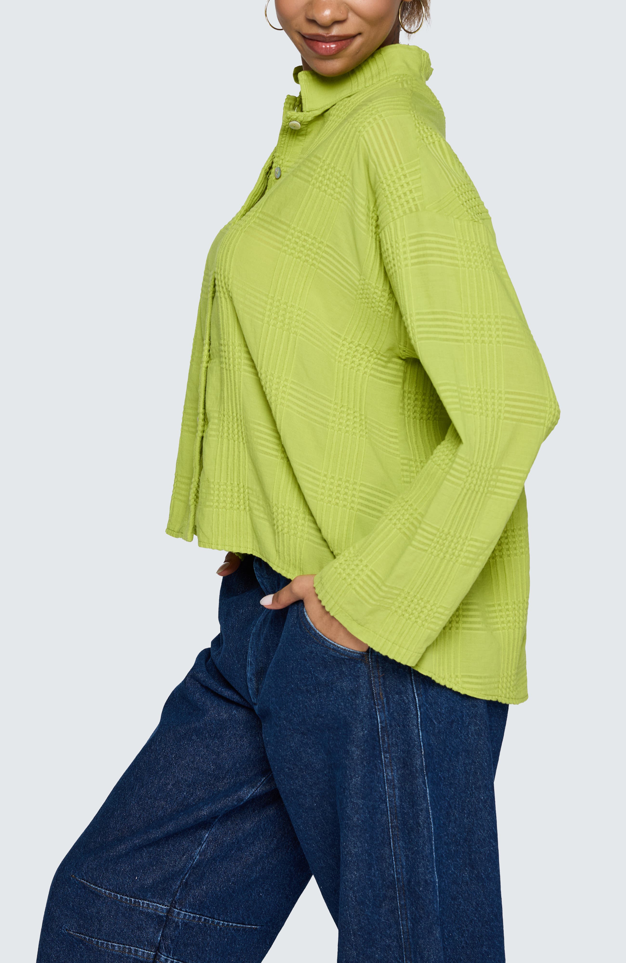 LUUKAA Serina Mandarin Collar Shirt (Women) | Nordstrom