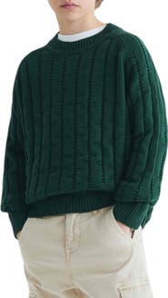Scalpers Kids Raglan Sleeve Knitted Sweater