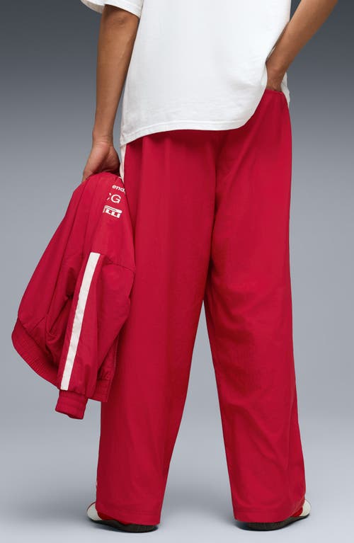 Puma X Scuderia Ferrari T7 Track Pants In Red