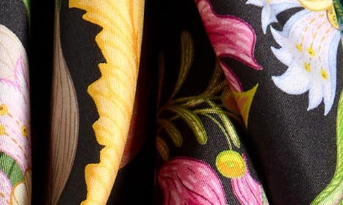 Echo Oasis Silk Square Scarf In Black