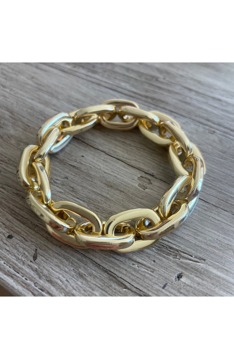 Erin McDermott Jewelry Gold Link Bracelet, Alternate, color, Gold