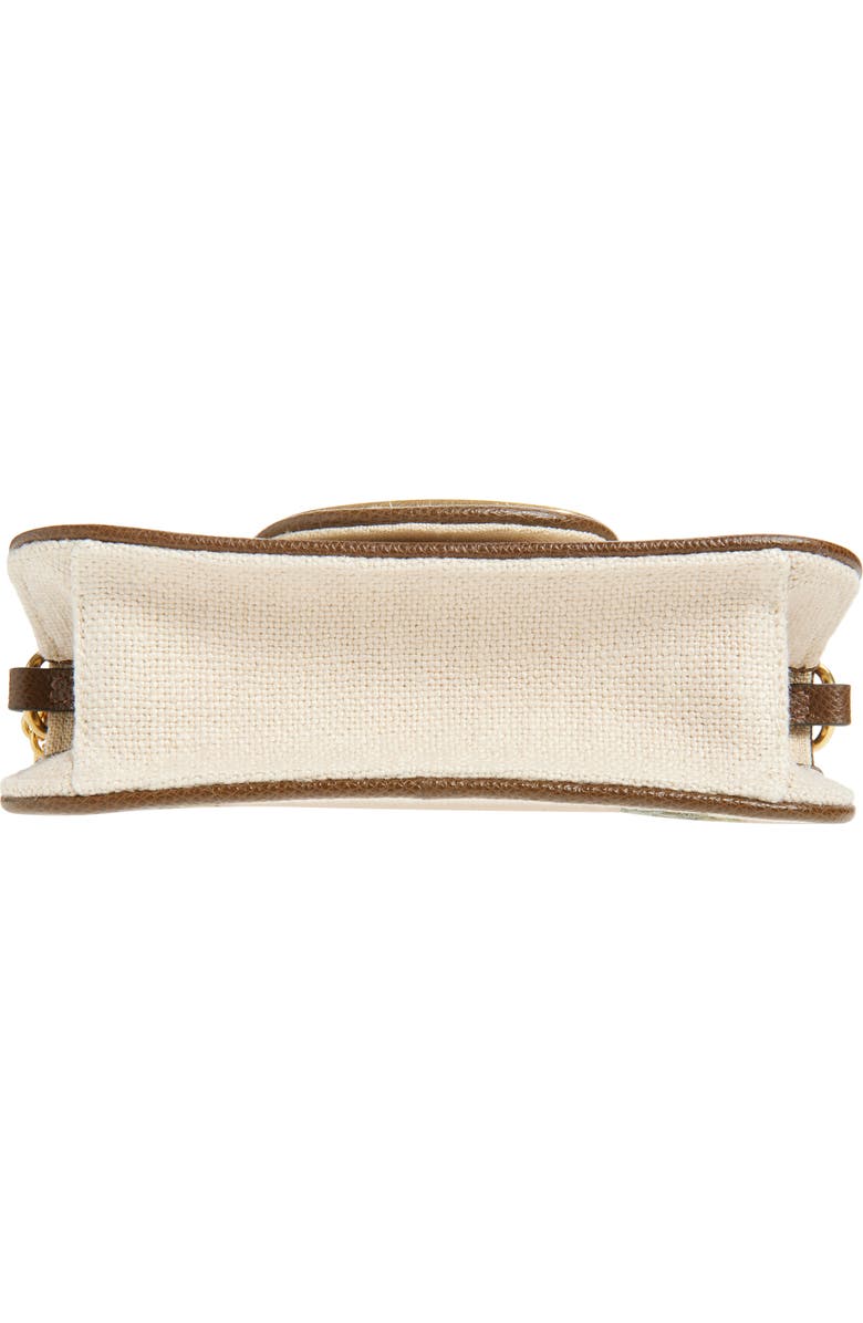 Valentino Garavani Small Locò Embroidered Linen Shoulder Bag, Alternate, color, Beige Multi