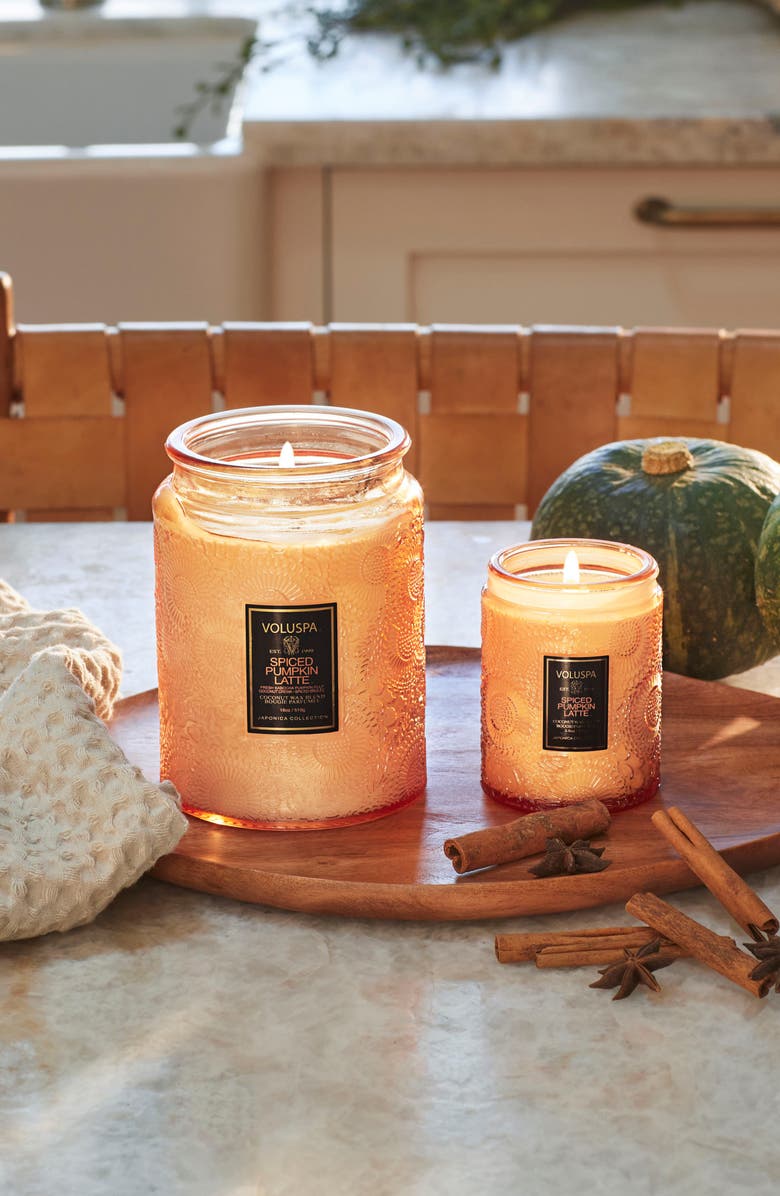 Voluspa Spiced Pumpkin Latte Large Jar Candle, Alternate, color, 