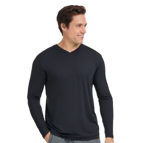 Men's Performance V-Neck Long Sleeve Shirt