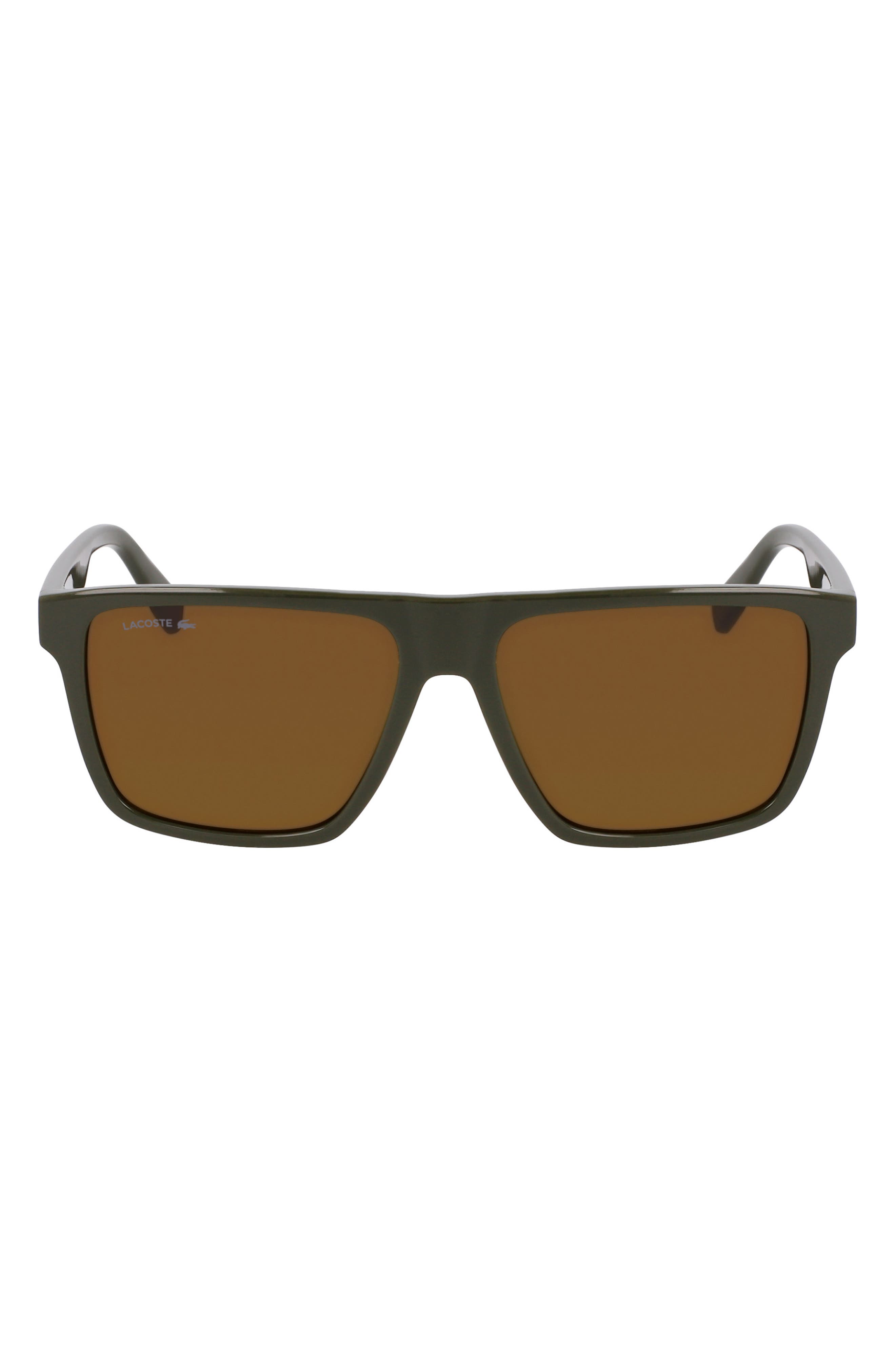 Lacoste Sport 57mm Rectangular Sunglasses