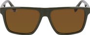 Lacoste Sport 57mm Rectangular Sunglasses