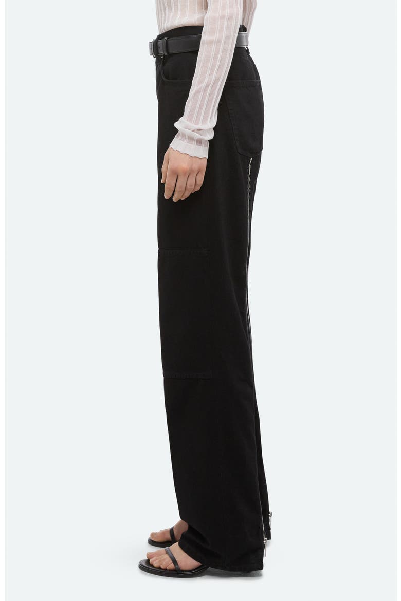 Back Zip Carpenter Jeans, Alternate, color, RINSED BLACK