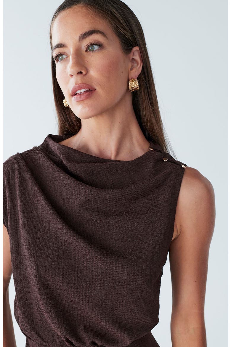 Alias Midi Dress, Alternate, color, Chocolate