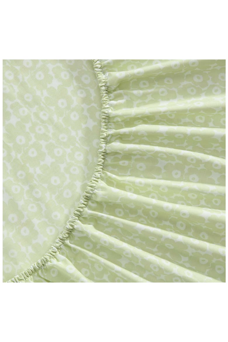 Pikkuinen Unikko Cotton Sheet Set, Alternate, color, LIGHT GREEN