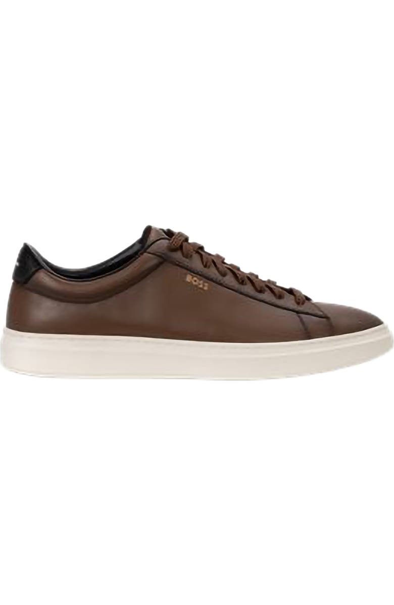 BOSS Kieran Low Top Sneaker, Alternate, color, Medium Brown