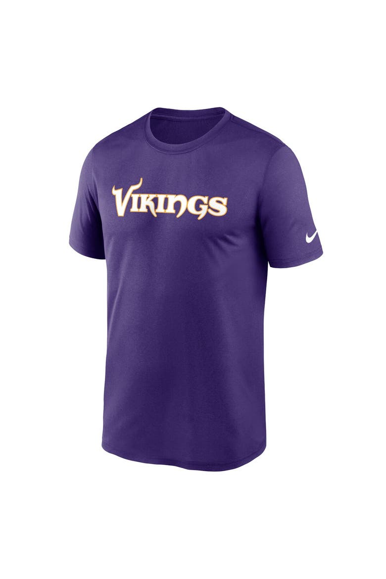 Men's Nike Purple Minnesota Vikings Primetime Legend Wordmark Dri-FIT T-Shirt, Alternate, color, Purple