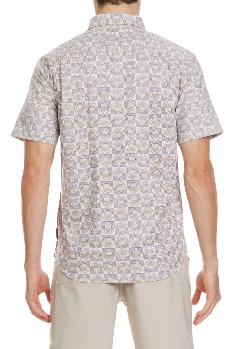 Florever Classic Short Sleeve Button-Up Shirt, Alternate, color, SILVER BIRCH