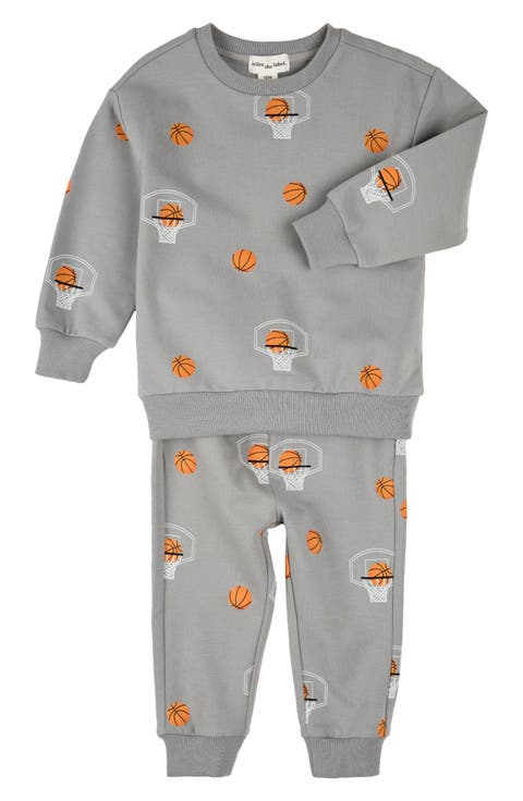 Basketball French Terry Sweatshirt & Joggers Set (Baby)
