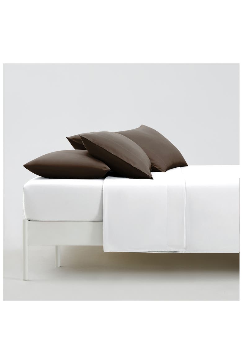 4 Piece Pillow Case Set, Alternate, color, BROWN