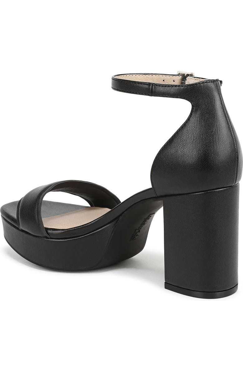 LifeStride Ashland Ankle Strap Platform Sandal, Alternate, color, Black