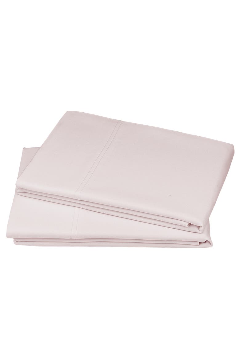 Set of 2 Pillowcases - Hotel Luxe 800 Thread Count 100% Cotton Sateen, Main, color, Soft Rose
