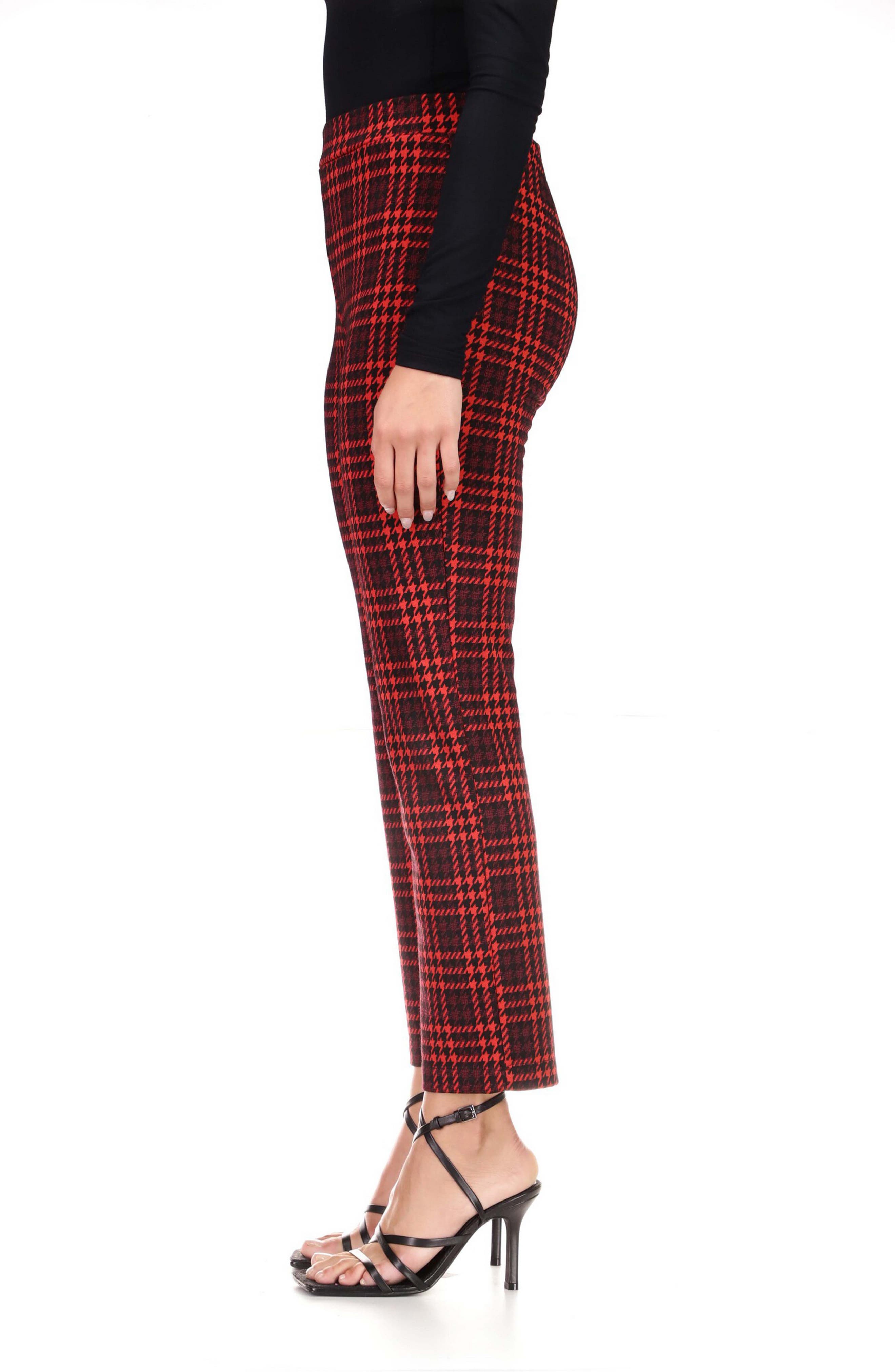 Sanctuary Carnaby Plaid Kick Crop Pants (Women) | Nordstromrack