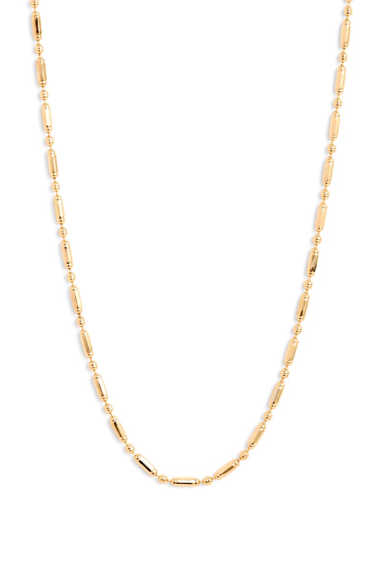Bar Link Chain Necklace, Main, color, GOLD