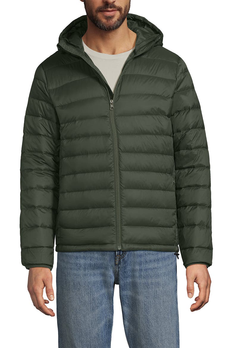 Wanderweight Ultralight Packable Hooded Down Jacket, Alternate, color, Darkest Olive