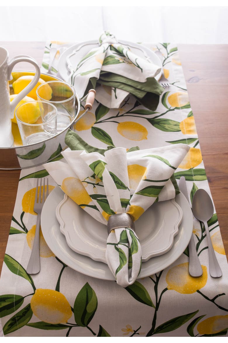 Lemon Bliss Print Napkin Set/6, Alternate, color, Lemon Bliss