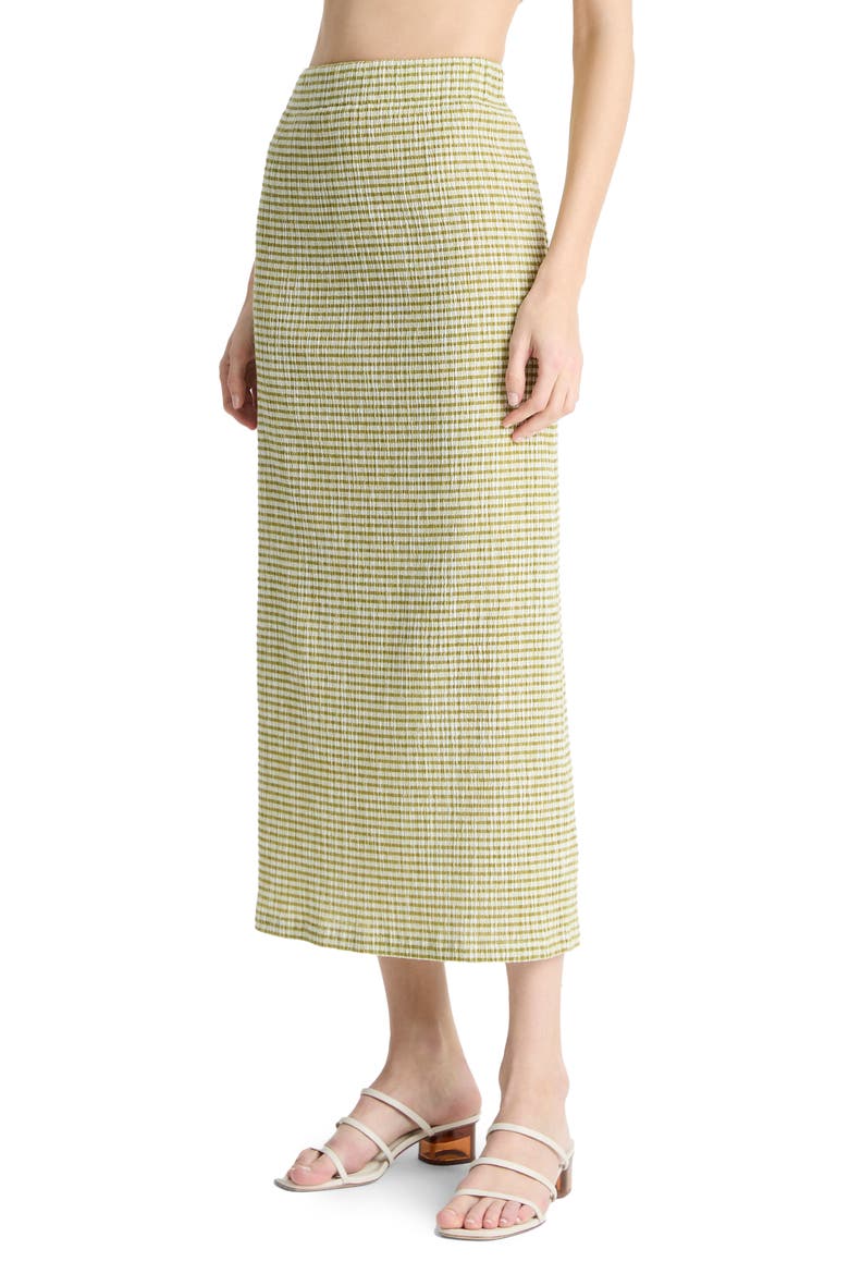 Stripe Midi Skirt, Alternate, color, HERBARIA COMBO